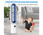 ADVWIN Bladeless Tower Fan Portable Electric Standing Floor Fan Air Circulator with Remote Control Speeds Adjustable