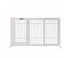 Freestanding Retractable Dog Barrier with Gate