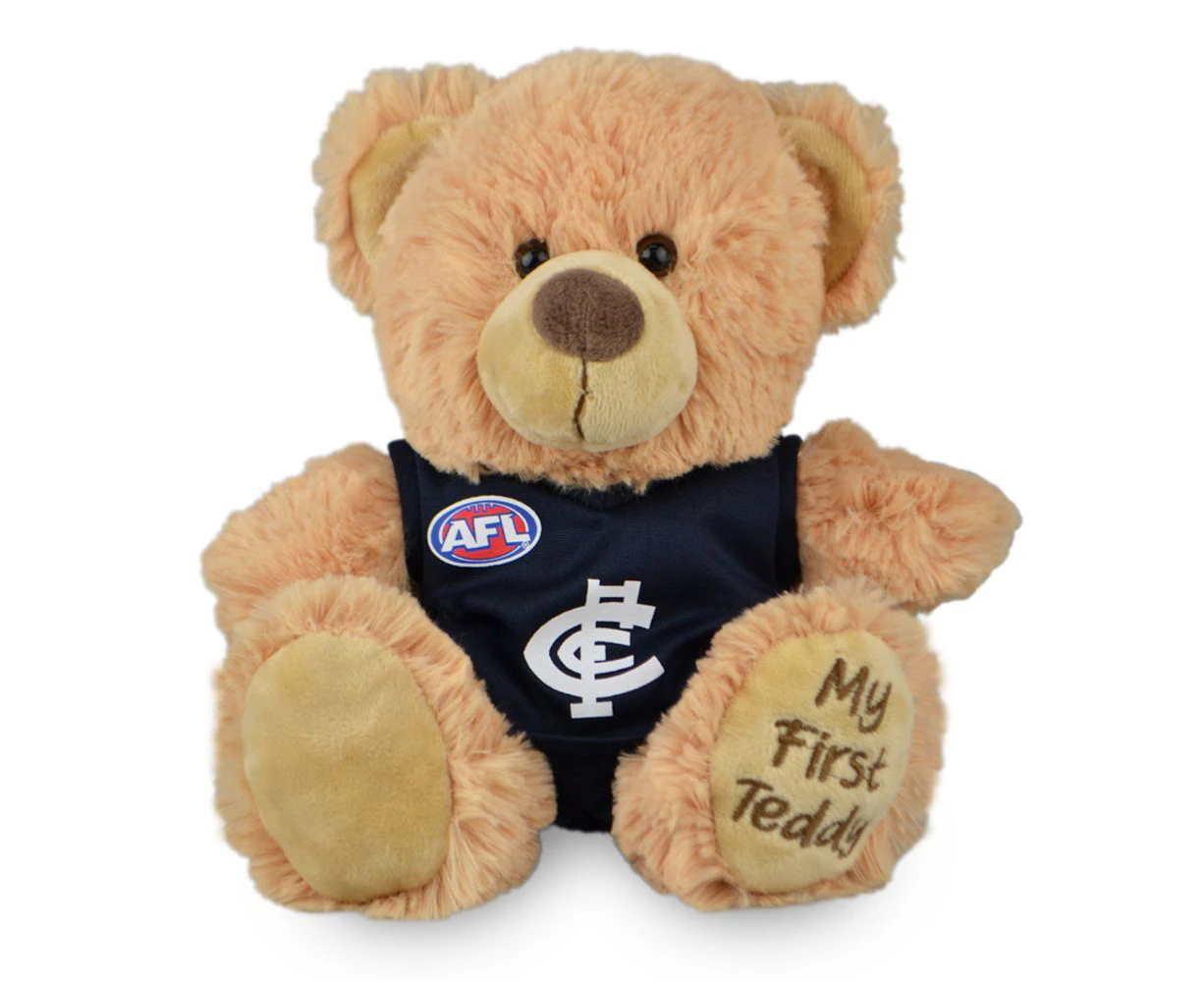 AFL Carlton First Teddy Bear 23cm Plush Stuffed Animal Kids/Child Soft Toy 0m+