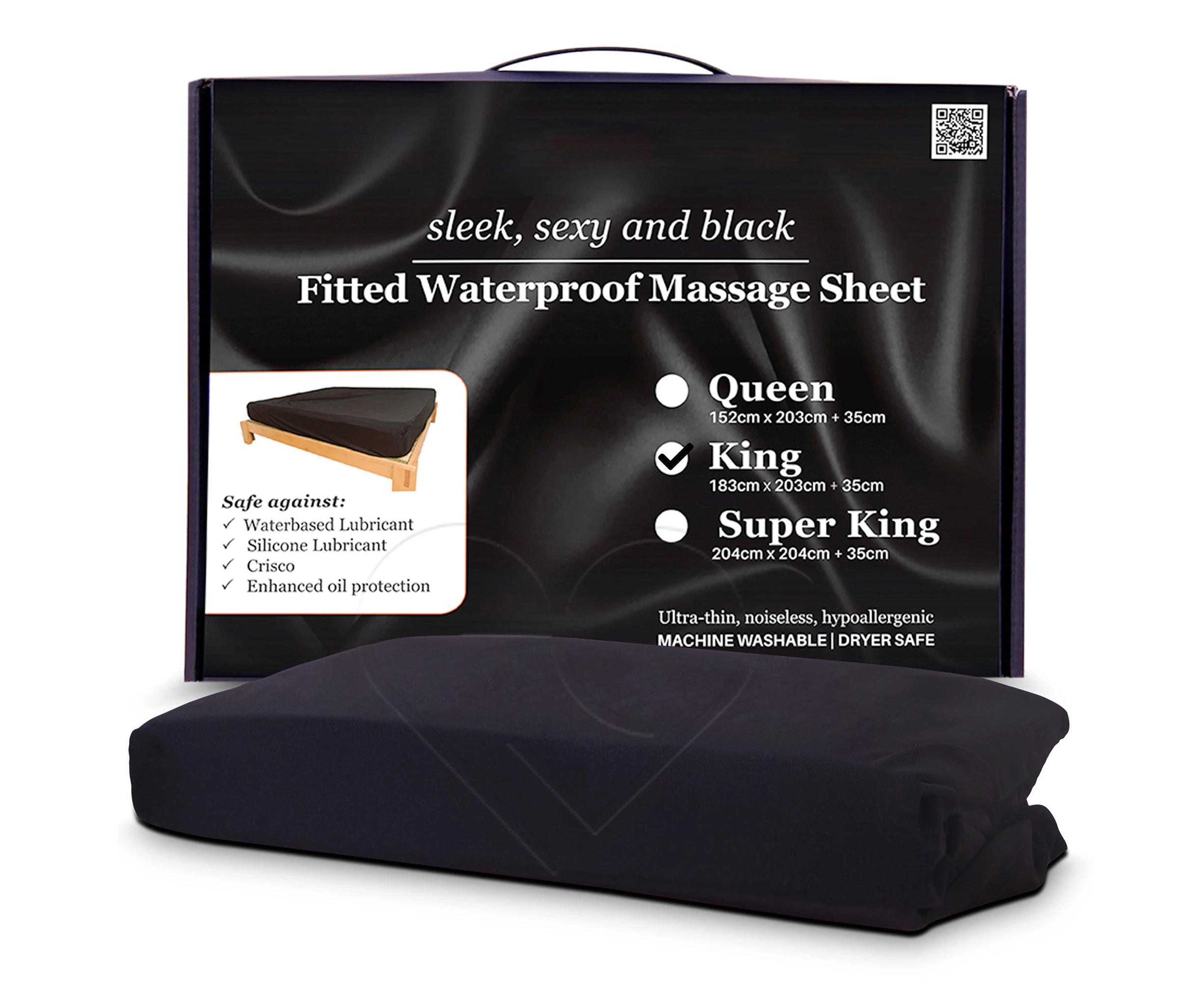 Fluidproof Fitted Sheet – Black