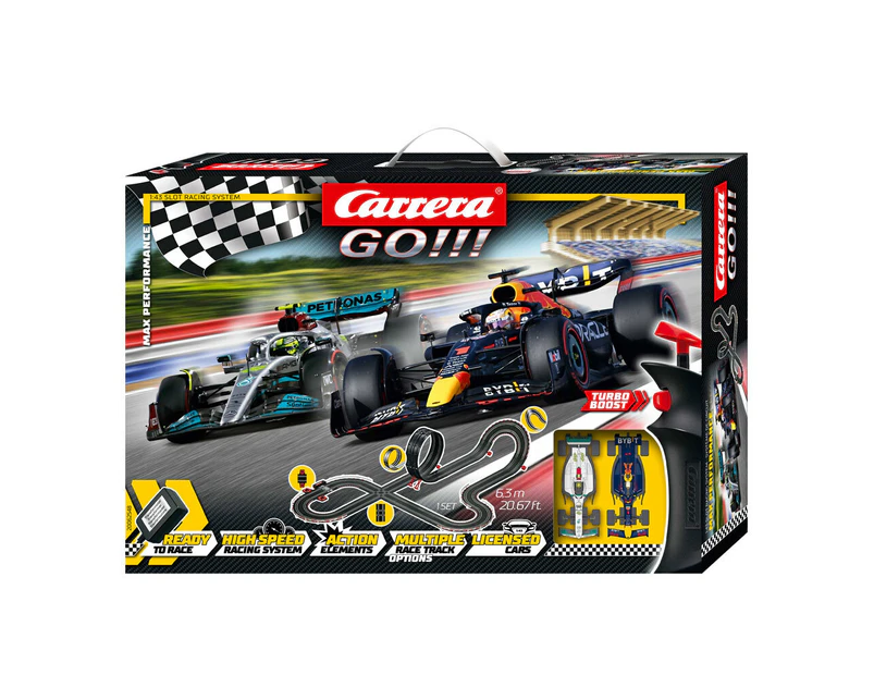 Carrera F-1 Max Performance 6.3m 1:43 High Speed Track Slot Car Kids Toy Set 6y+