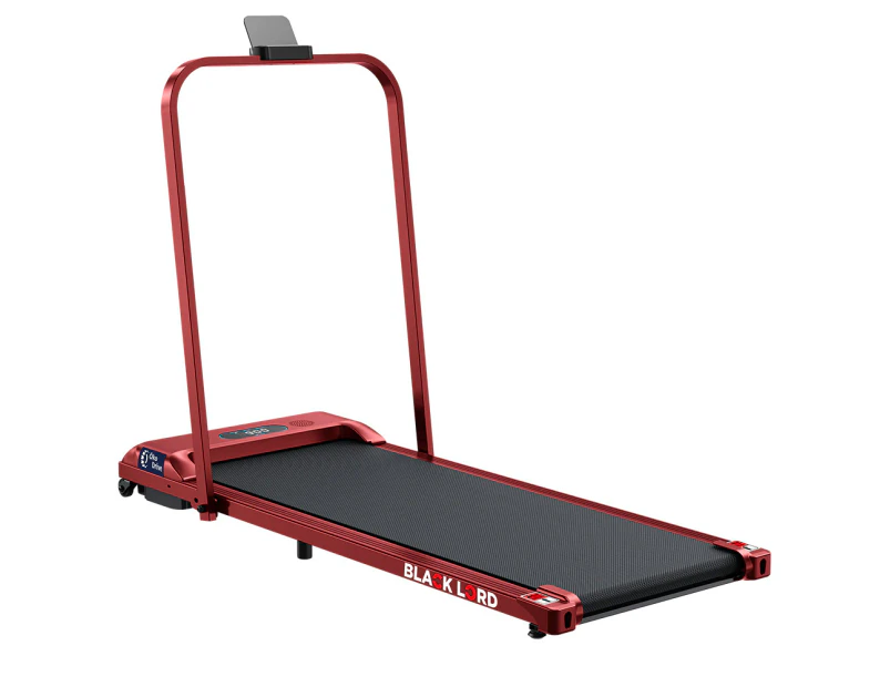 BLACK LORD Treadmill Electric Walking Pad Home Fitness Foldable Red w/ Smart Watch