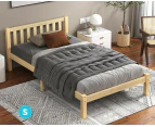 ALFORDSON Bed Frame Wooden Timber Single Size Mattress Base Platform Fenella Oak