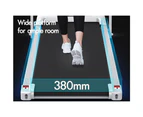 BLACK LORD Treadmill Electric Walking Pad Home Fitness Foldable White w/ Smart Watch