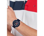 Tommy Hilfiger Multi-Colour Silicone Navy Dial Multi-function Men's Watch - 1792083