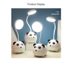 Creative USB Table Light Cartoon Animal Panda Bedroom Study Led Desk Lamp Pen Container Eye Protection Rechargeable Table Lamp 1