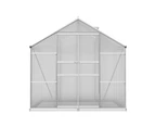 Green Fingers Aluminium Greenhouse Green House Polycarbonate Garden Shed 2.4x2.5M