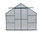 Greenfingers Greenhouse 6.3x2.44x2.1M Aluminium Polycarbonate Green House Garden Shed