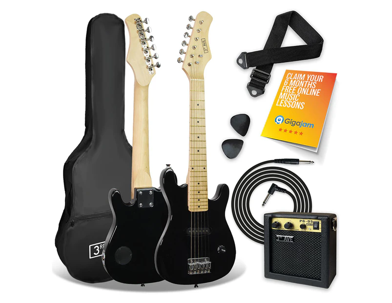 3rd Avenue Junior Electric Guitar Pack - Black