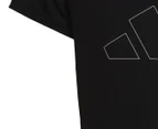 Adidas Girls' AEROREADY Logo Tee / T-Shirt / Tshirt - Black/White