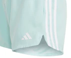 Adidas Girls' Essentials AEROREADY 3-Stripes Shorts - Blue/White