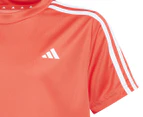 Adidas Kids 2-Piece Train Essentials AEROREADY Training Set - Bright Red/White/Black
