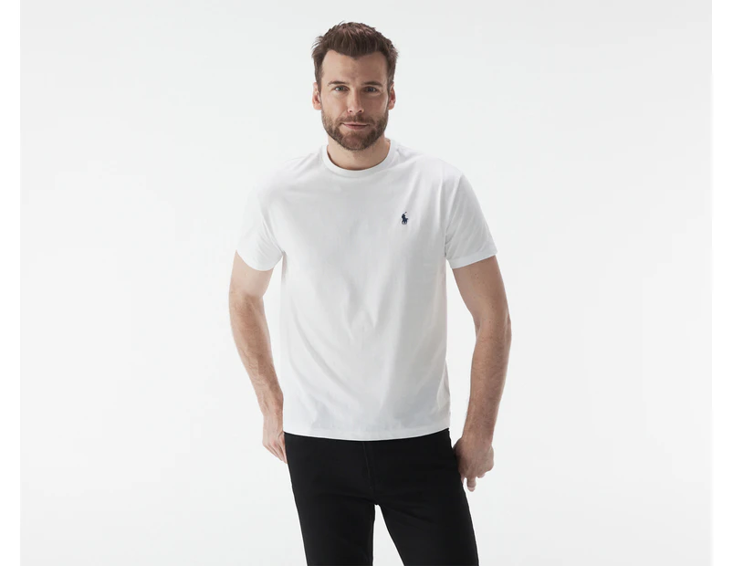 Polo Ralph Lauren Men's Jersey Crew Neck Tee / T-Shirt / Tshirt - White