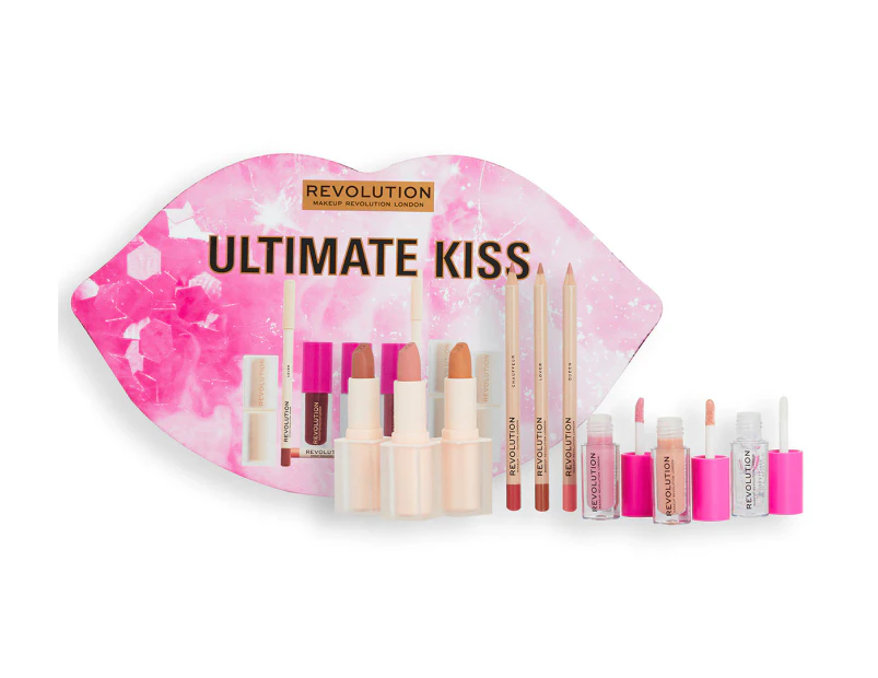 Revolution Beauty 9-Piece Ultimate Kiss Gift Set