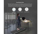 Lifespan Fitness WalkingPad M2 Treadmill with ErgoDesk Automatic Oak Standing Desk 1800mm + Cable Management Tray Run Walk Cardio Home Gym Treadmills