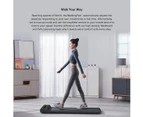 Lifespan Fitness Walkingpad M2 Treadmill 6km/h 400mm Belt Width Foldable + ErgoDesk Automatic White Standing Desk 1800mm and Cable Management Tray