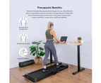 LSG Fitness Nimbus Walking Pad Treadmill + ErgoDesk Automatic Standing Desk 1500mm (Oak) Run Walk Cardio Home Gym Treadmills 10km/h Speed