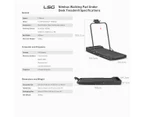 LSG Fitness NIMBUS Walking Pad Under Desk Treadmill Run Walk Cardio Home Gym Treadmills Foldable 10km/h Speed