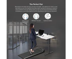 Lifespan Fitness Walkingpad M2 Treadmill with Dual Motor Automatic Standing Desk 150cm in White/Black Run Walk Cardio Home Gym Treadmills