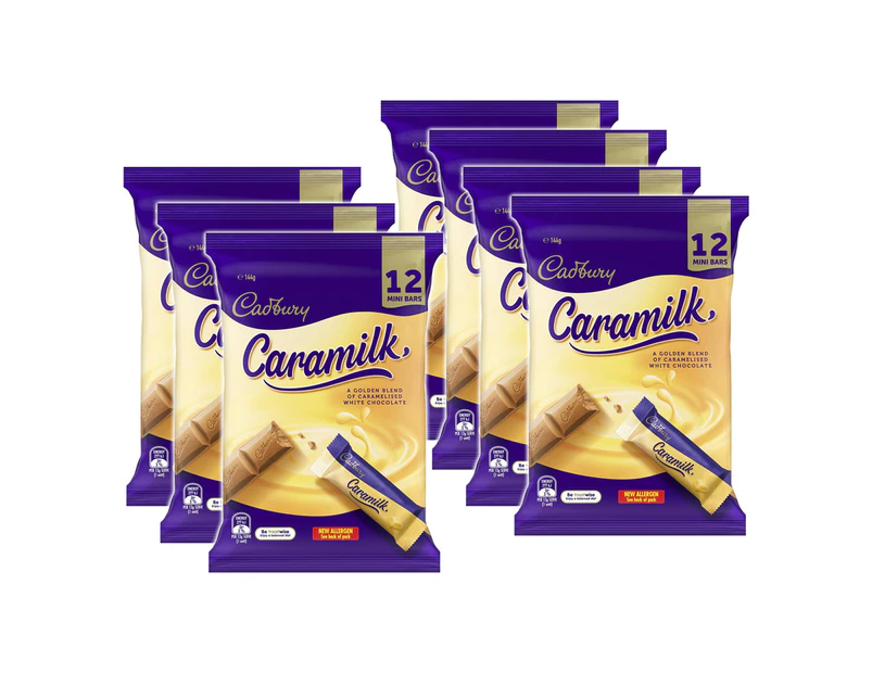 7 x Cadbury Caramilk Chocolate Bar Sharepack 12 Pack Bag (Non-Recalled)