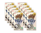 10PK Glico Pocky Sticks Cookies And Cream Flavoured Biscuits Share Snack 40g