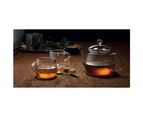 Baccarat Barista Venice Glass Tea Pot & Cup Set Mesh