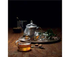 Baccarat Barista Venice Glass Tea Pot & Cup Set Mesh