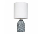 Amalfi Fleur Bedside Table Lamp Nightstand Modern Reading Night Light Desk Lamp -Grey/White