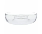Alex Liddy Slate & Co Round Glass Chip & Dip Bowl Size 28cm