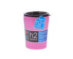 h2 hydro2 Quench Double Wall Stainless Steel Travel Mug Size 300ml in Pink