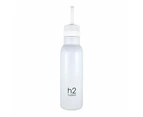 h2 hydro2 Quench Double Wall Stainless Steel Water Bottle Size 500ml in White
