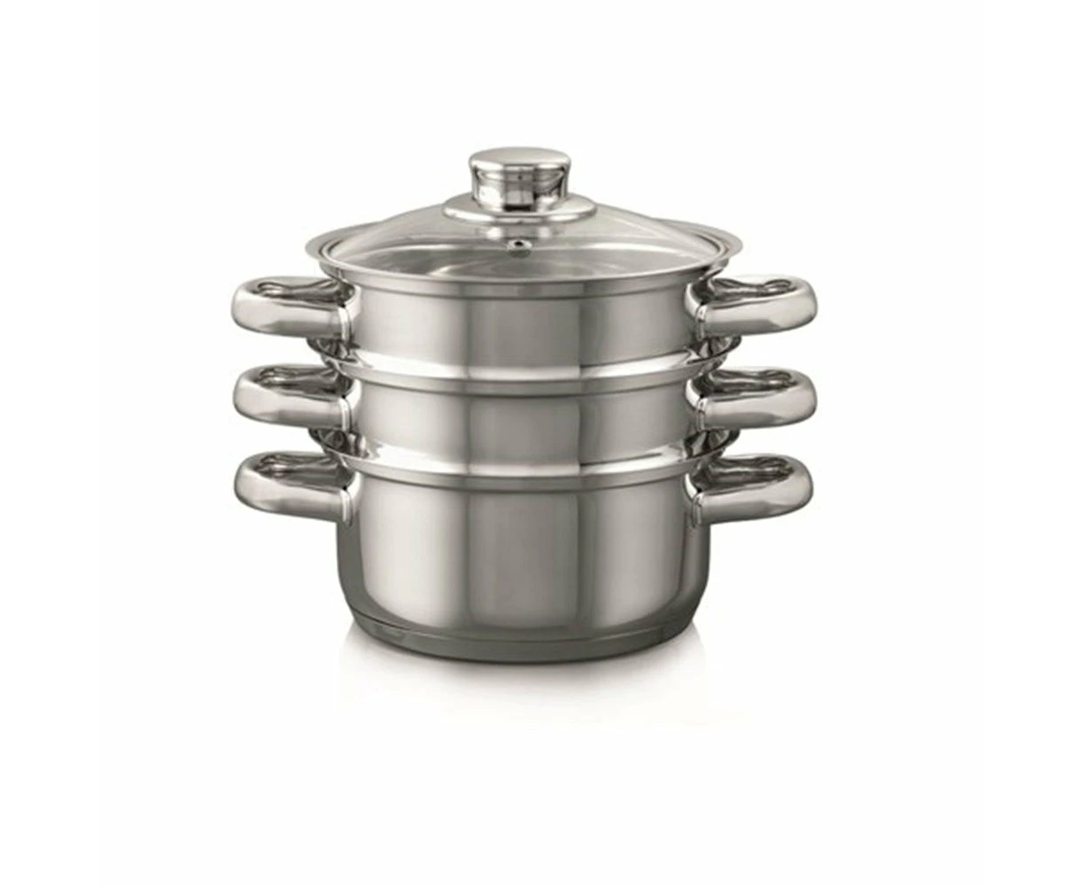 Baccarat Gourmet 3 Tier Stainless Steel Steamer Set 18cm