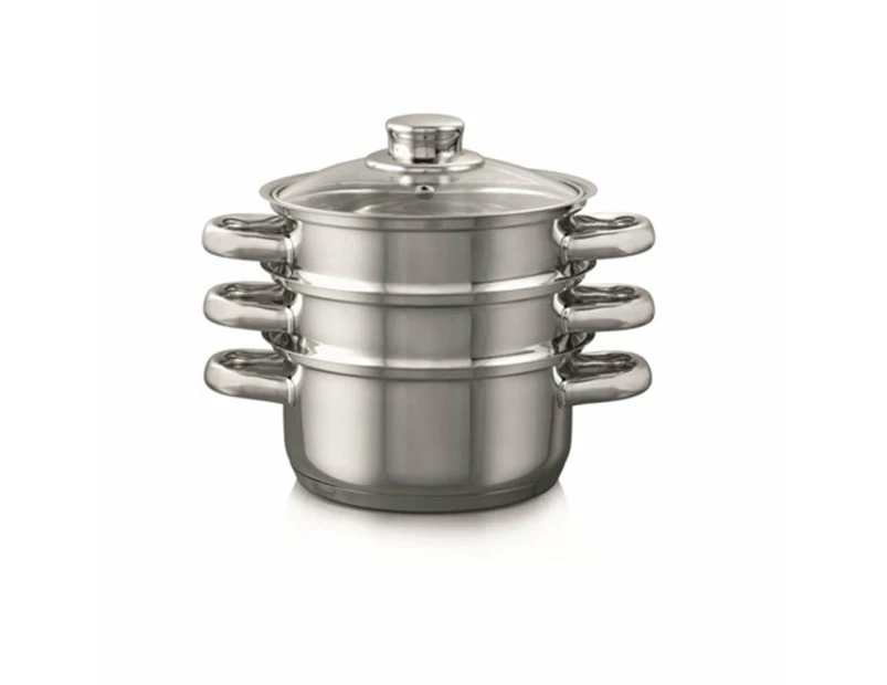 Baccarat Gourmet 3 Tier Stainless Steel Steamer Set  18cm