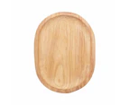 Ambrosia Rustic Paulownia Wood Oval Serving Tray Brown Size 50X38X4cm