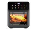 YOPOWER Air Fryer Oven, 10L Digital Air Fryer Toaster, Smart Tabletop Oven with 10 Preset Menus 1350W