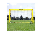 2x Summit Pop Up Fastnet Soccer Goal Futsal Football Portable Flexible 1.5m x 0.9m