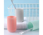 Household Travel Portable Plastic Toothbrush Toothpaste Cup Box Rack Travel Container,Pink