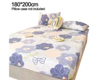 Fitted Sheet - Single Fitted Deep Pocket Sheet - Soft Wrinkle Free Sheet - 1 Fitted Sheet Only,Style 1,180X200Cm