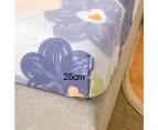 Fitted Sheet - Single Fitted Deep Pocket Sheet - Soft Wrinkle Free Sheet - 1 Fitted Sheet Only,Style 1,180X200Cm