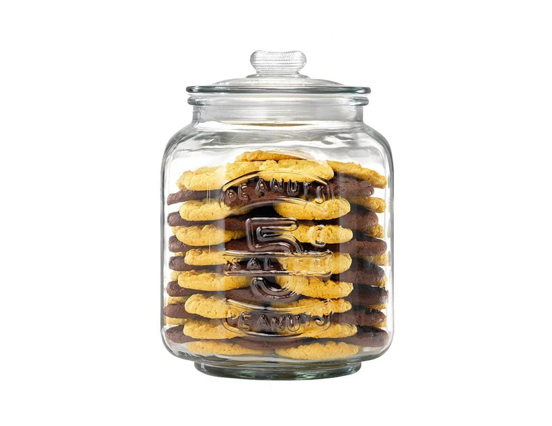 Ambrosia Cookie Jar Glass Canister Size 6.75L