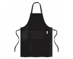 Baccarat Le Connoisseur Kitchen Apron  100% Cotton  - Black