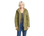 Volcom Women's Walk on by Parka Heavyweight Jacket - Moss