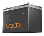 VoltX Pro 12V 100Ah Lithium Battery 1280Wh LiFePO4 200A BMS Rechargeable 4000 Deep Cycles Camping RV 4WD Camping Caravan Solar Power Replace AGM Lead Acid