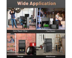 Costway 6-Drawer ToolBox Cabinet Workshop Storage Chest Garage Organizer w/Lockable Tool Box & Removable Hooks Black
