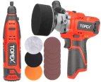 TOPEX 12V Cordless Power Tool Kit Polisher Rotary Tool