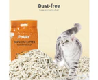 Pawz 2.5kg Tofu Cat Litter Clumping Flushable Fast Super Absorben Natural x4 - Original-4 bags
