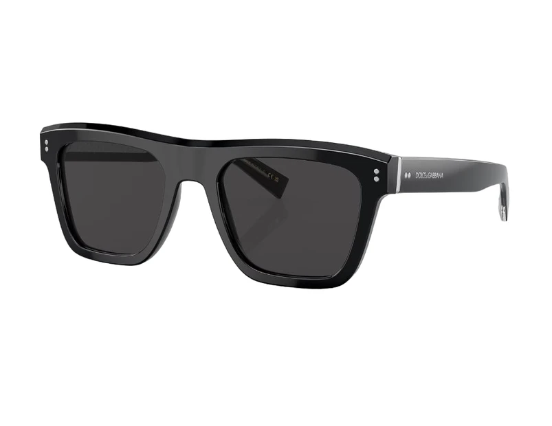 Mens Dolce & Gabbana Sunglasses Dg4420 Black/ Dark Grey Sunnies