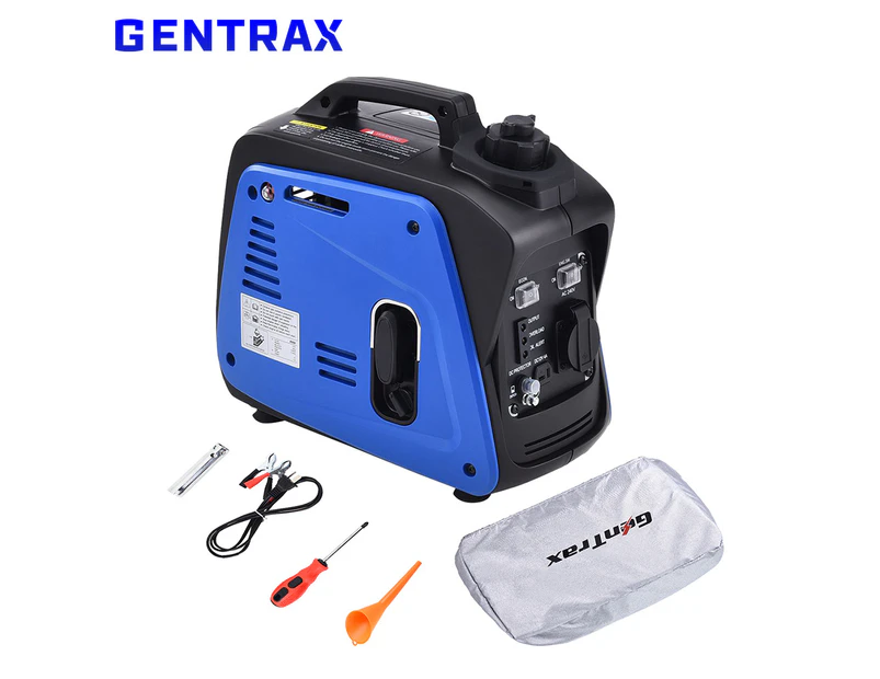 GENTRAX GT800 Portable Inverter Generator 800W Max 700W Rated EURO 5 Pure Sine Camping RV 8.5KG Lightweight With Handle Power Petrol Gasoline Engine