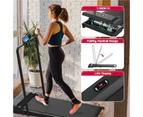 YOPOWER Walking Pad Treadmill Electric Folding Treadmill Under Desk Home Office Exercise Walking Machine Black