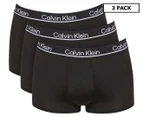 Calvin Klein Men's Low Rise Trunks 3-Pack - Black